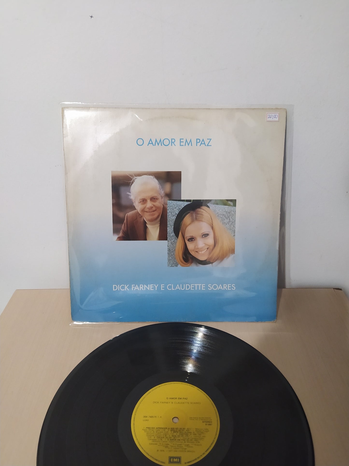 Lp Vinil Dick Farney e Claudette Soares O Amor Em Paz