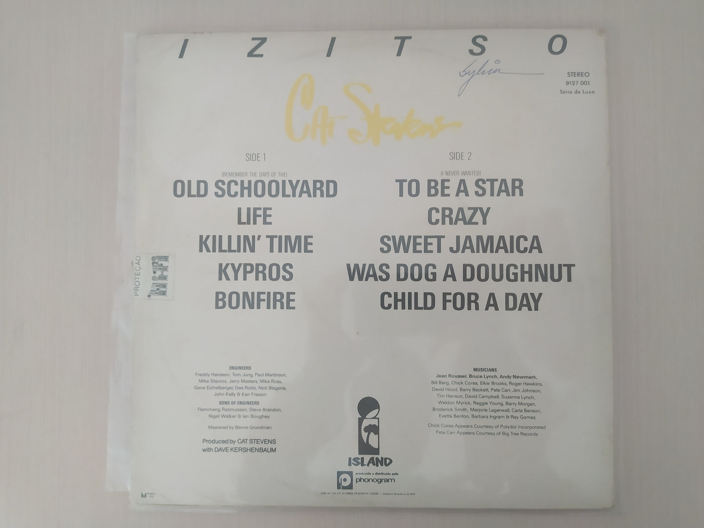 Lp Vinil Cat Stevens Izitso Capa Dupla