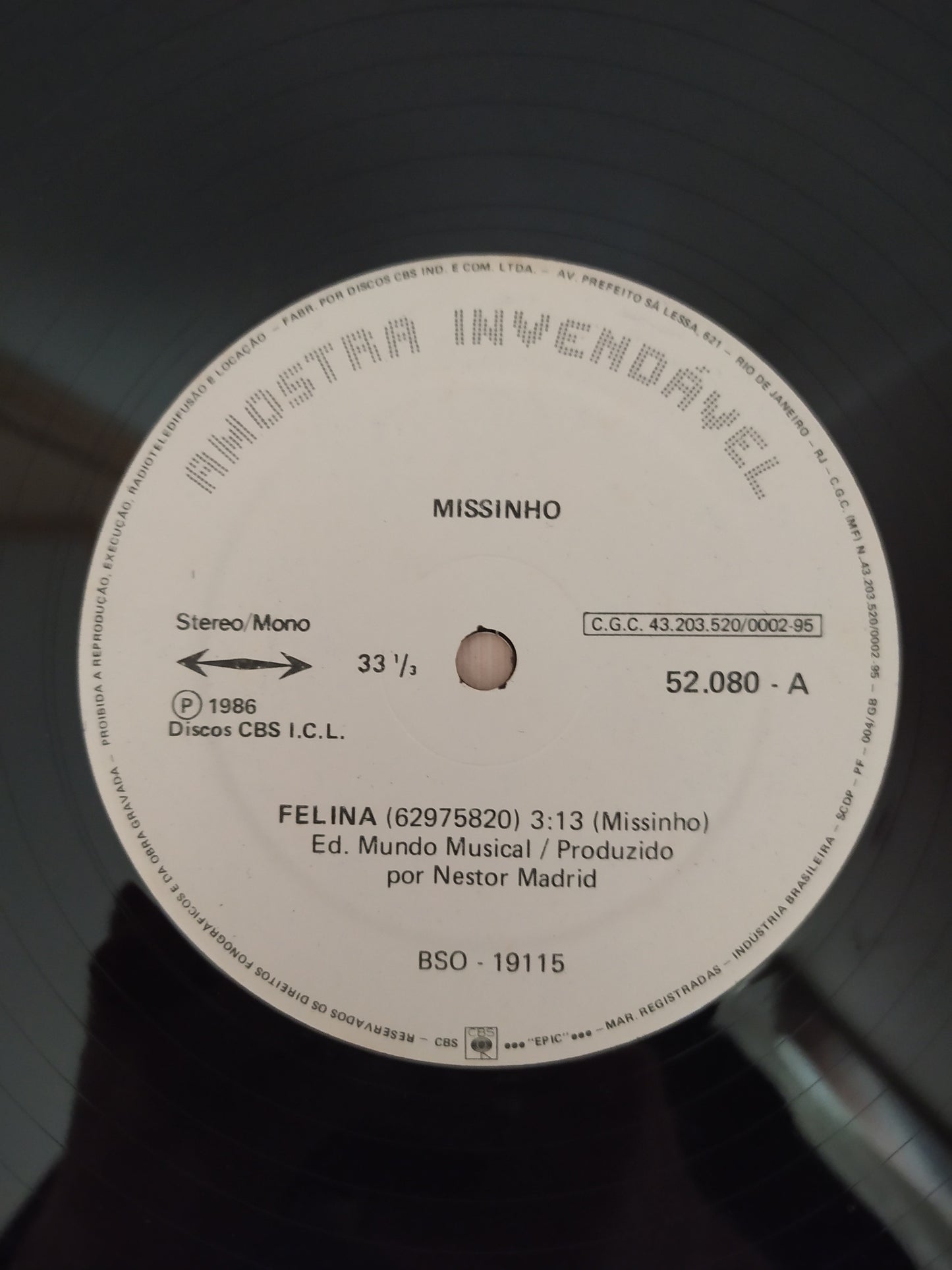 Lp Vinil Missinho Felina