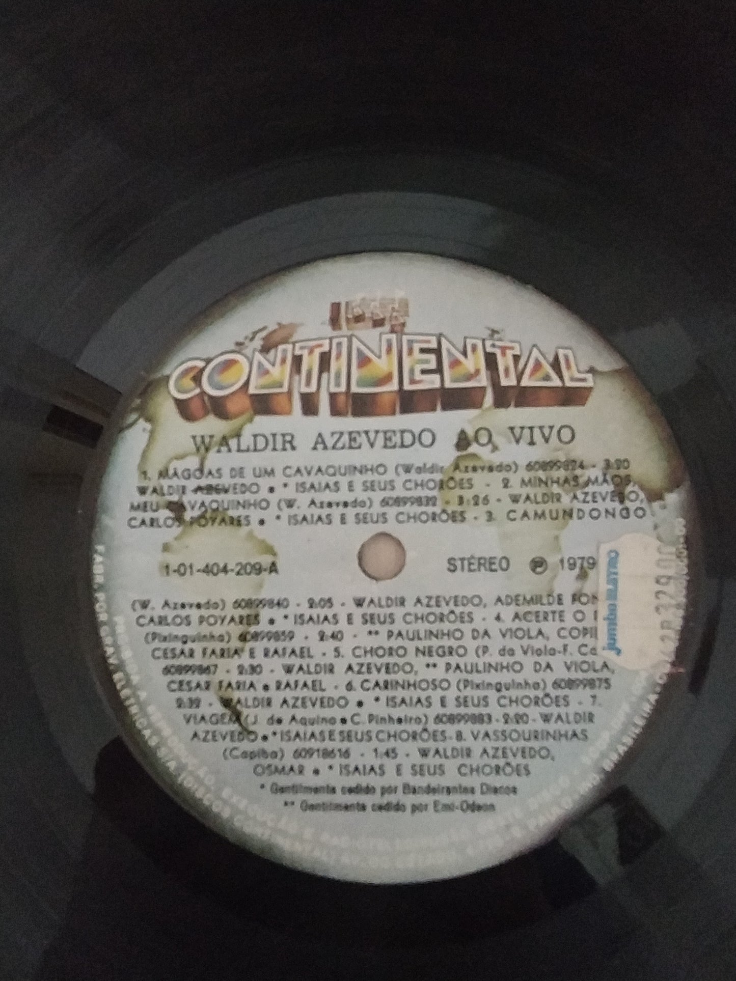 Lp Vinil Waldir Azevedo Gravado Ao Vivo