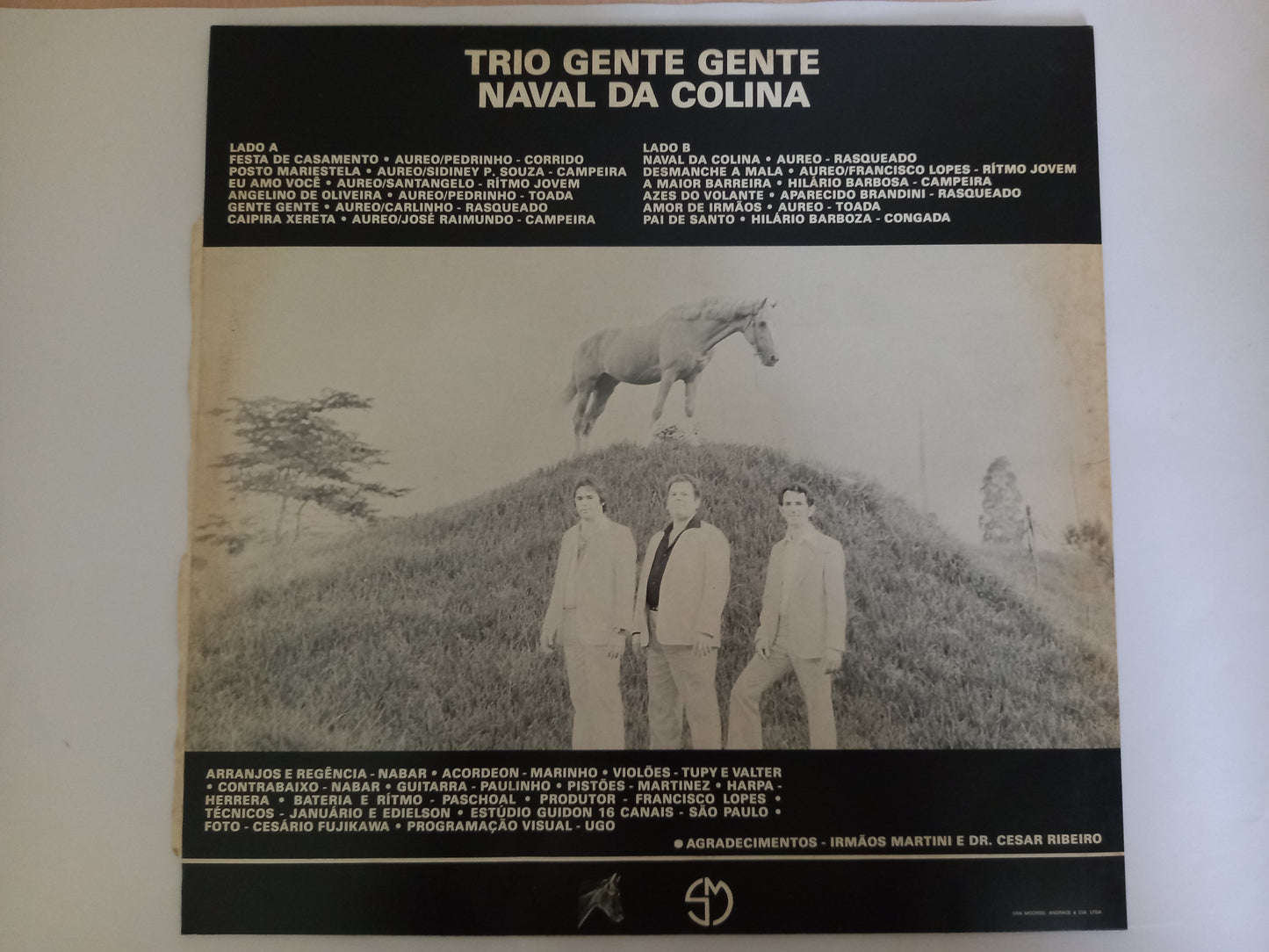Lp Vinil Trio Gente Gente Naval Da Colina Com Encarte