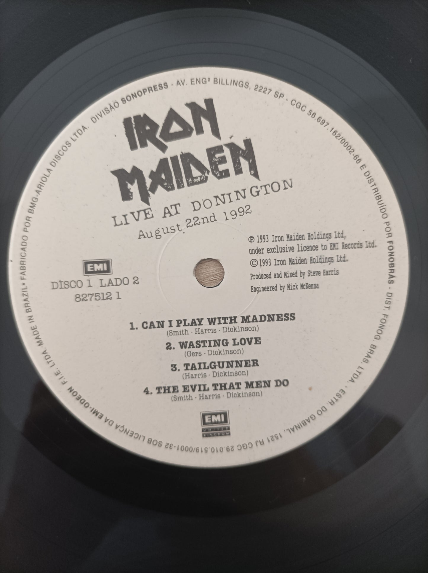 Lp Vinil Iron Maiden Live at Donington Triplo
