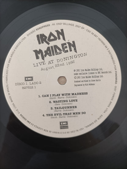 Lp Vinil Iron Maiden Live at Donington Triplo