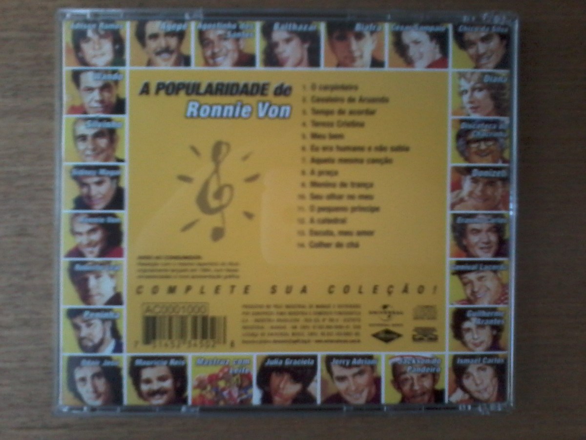 Cd A Popularidade De Ronnie Von