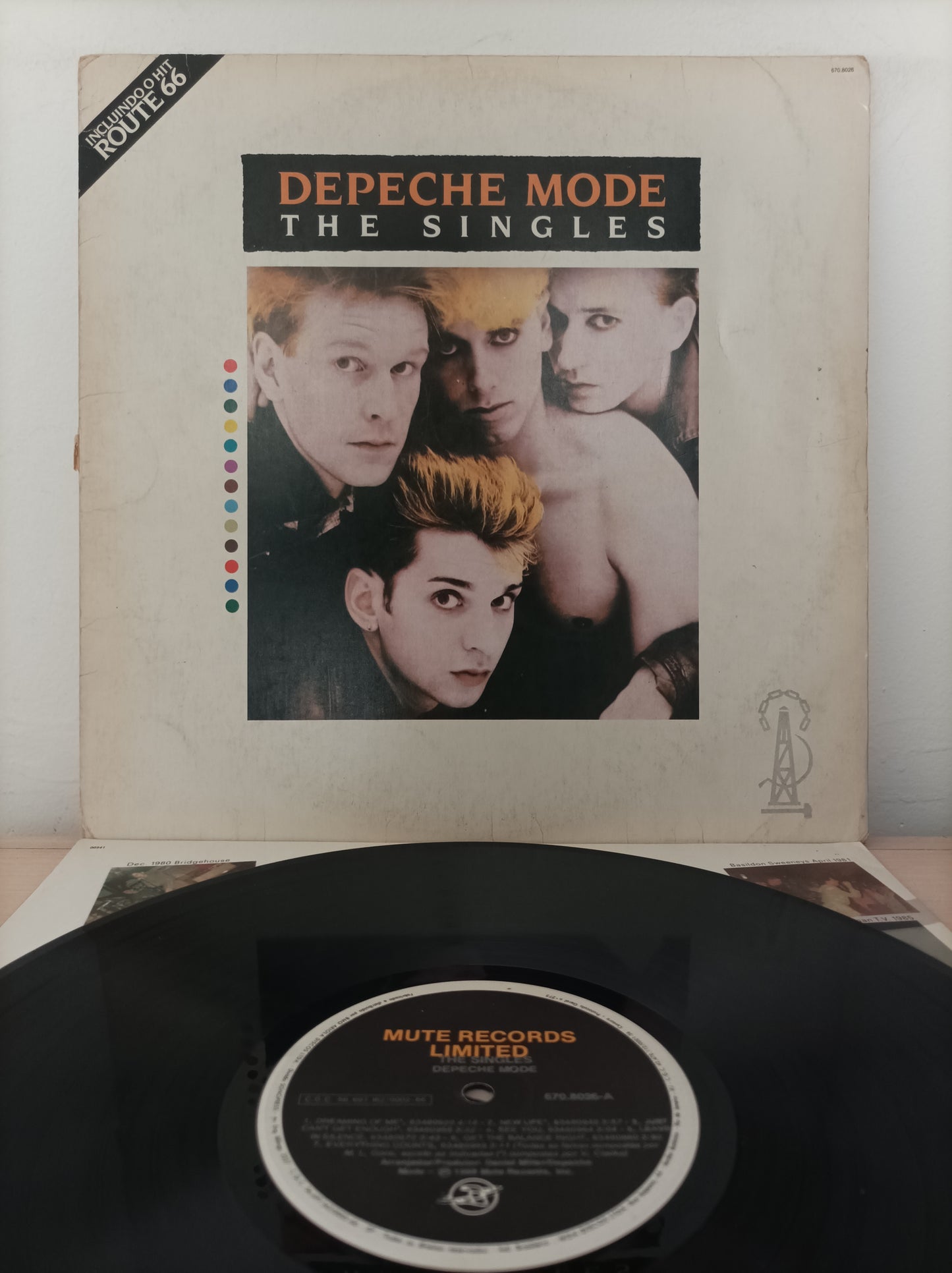Lp Vinil Depeche Mode The Singles Com encarte