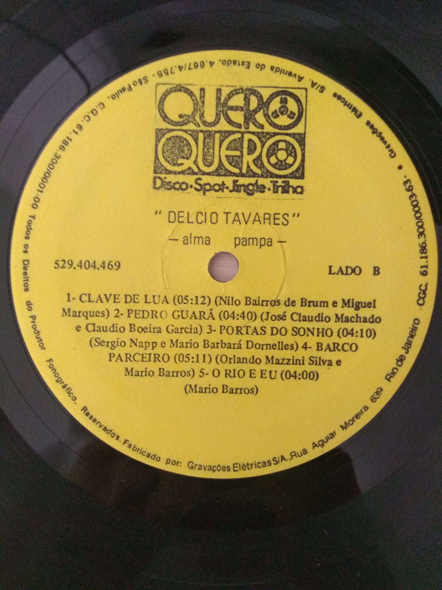 Lp Vinil Delcio Tavares Alma Pampa