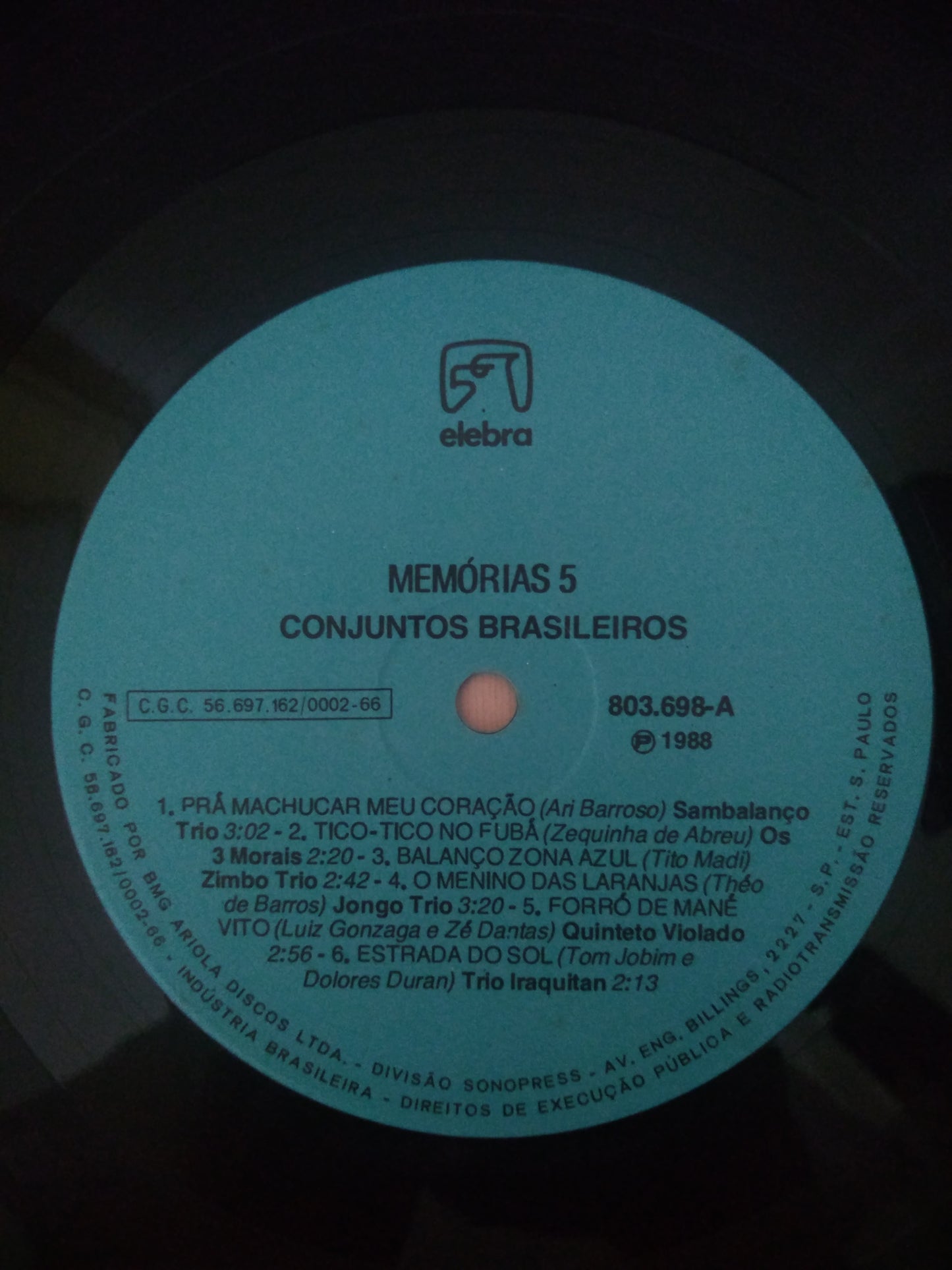 Lp Vinil Elebra Memória 5 Capa Dupla