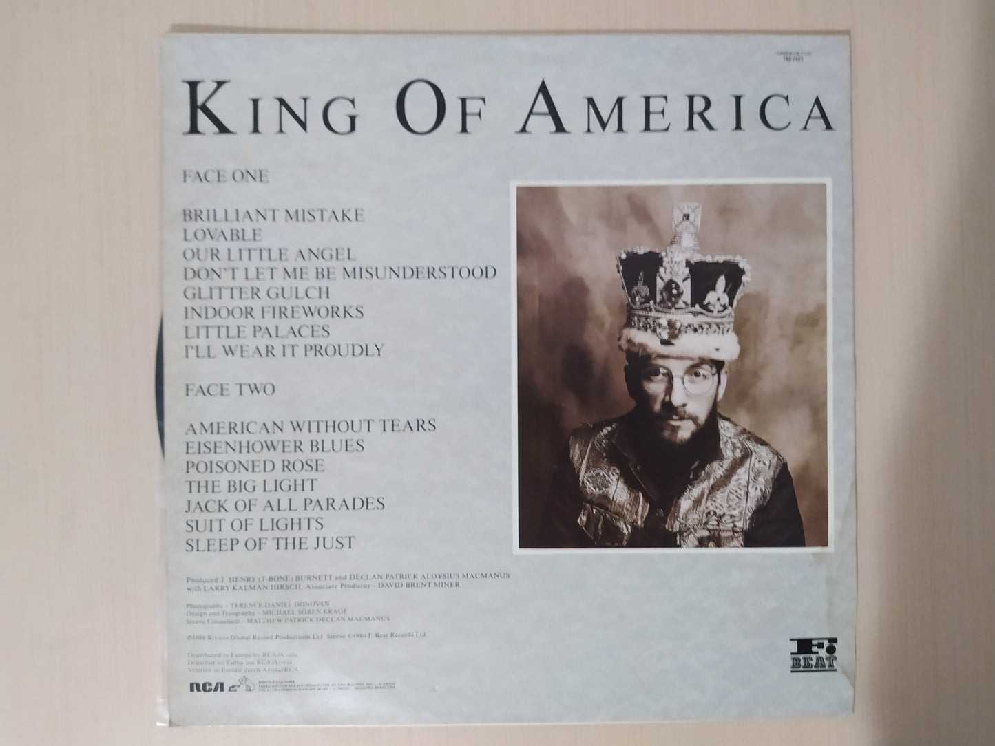 Lp Vinil Elvis Costello King Of America Com Encarte