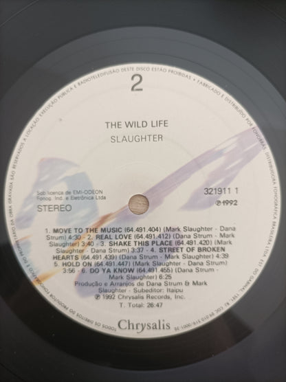 Lp Vinil Slaughter The Wild Life Com encarte