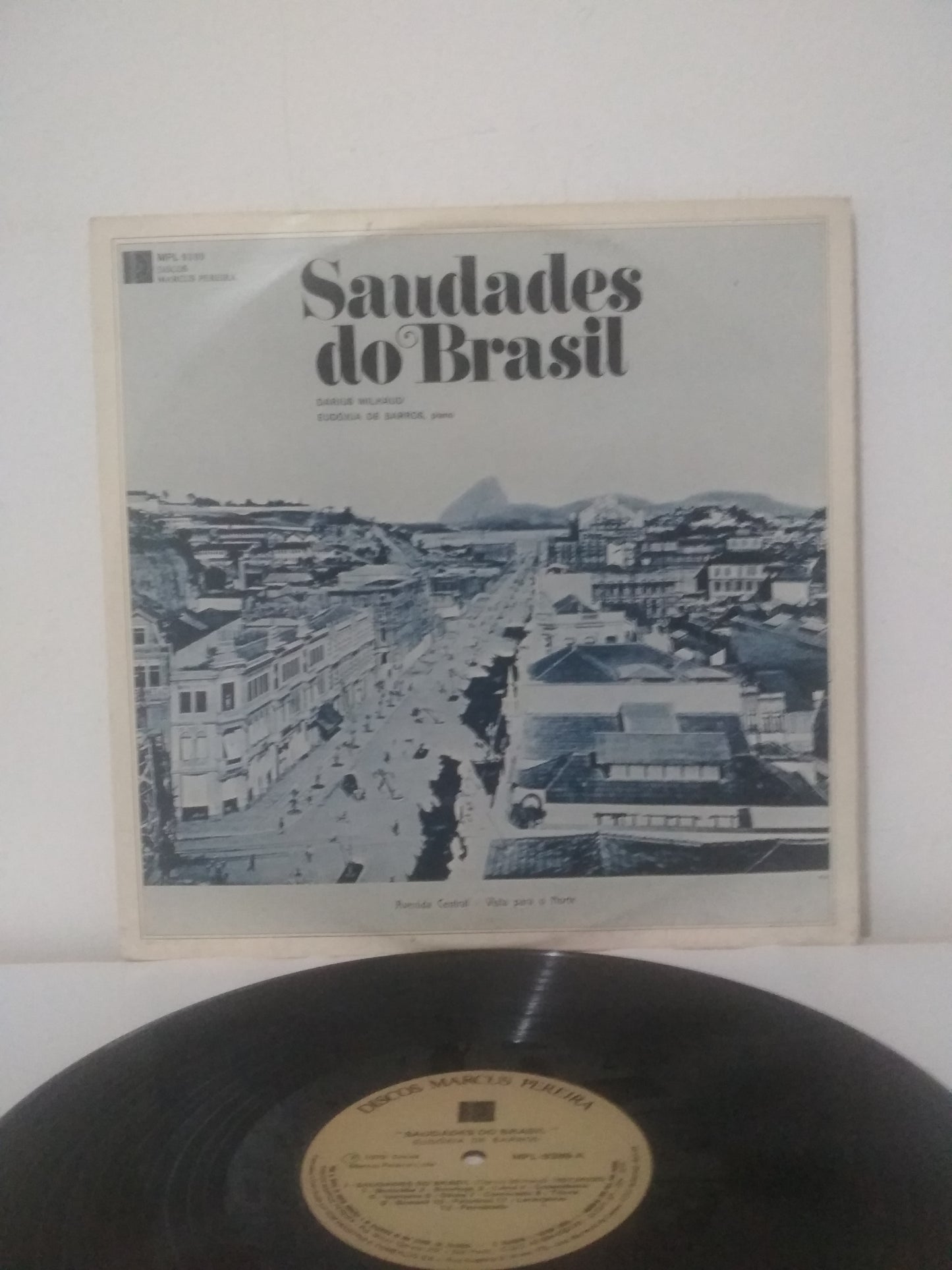 Lp Vinil Saudades Brasil Darius, Eudóxia Selo Marcus Pereira