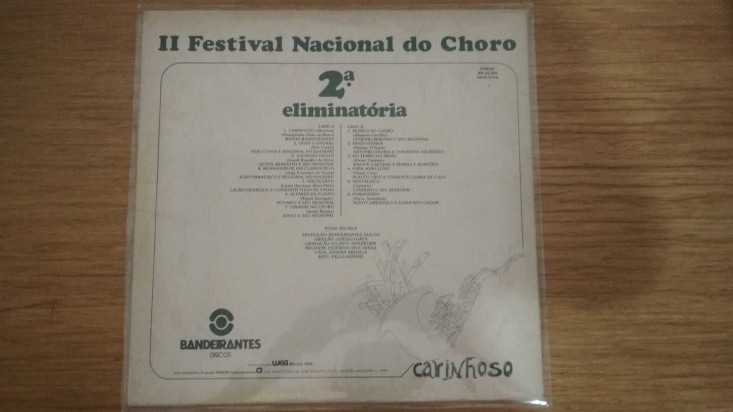 Lp Vinil 2º Festival Nacional do Choro Carinhoso 1, 2 e 3