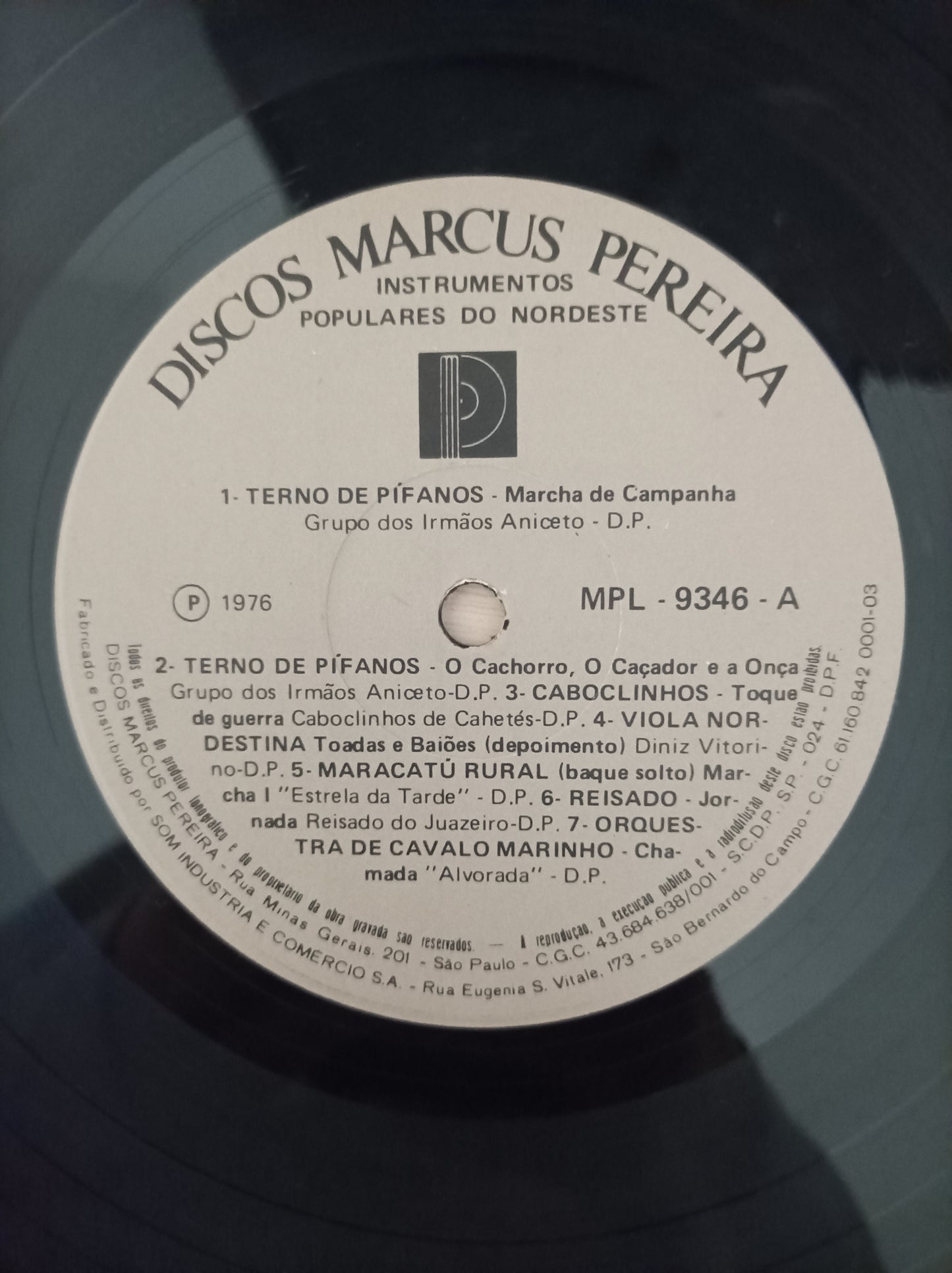 Lp Vinil Instrumentos Populares do Nordeste
