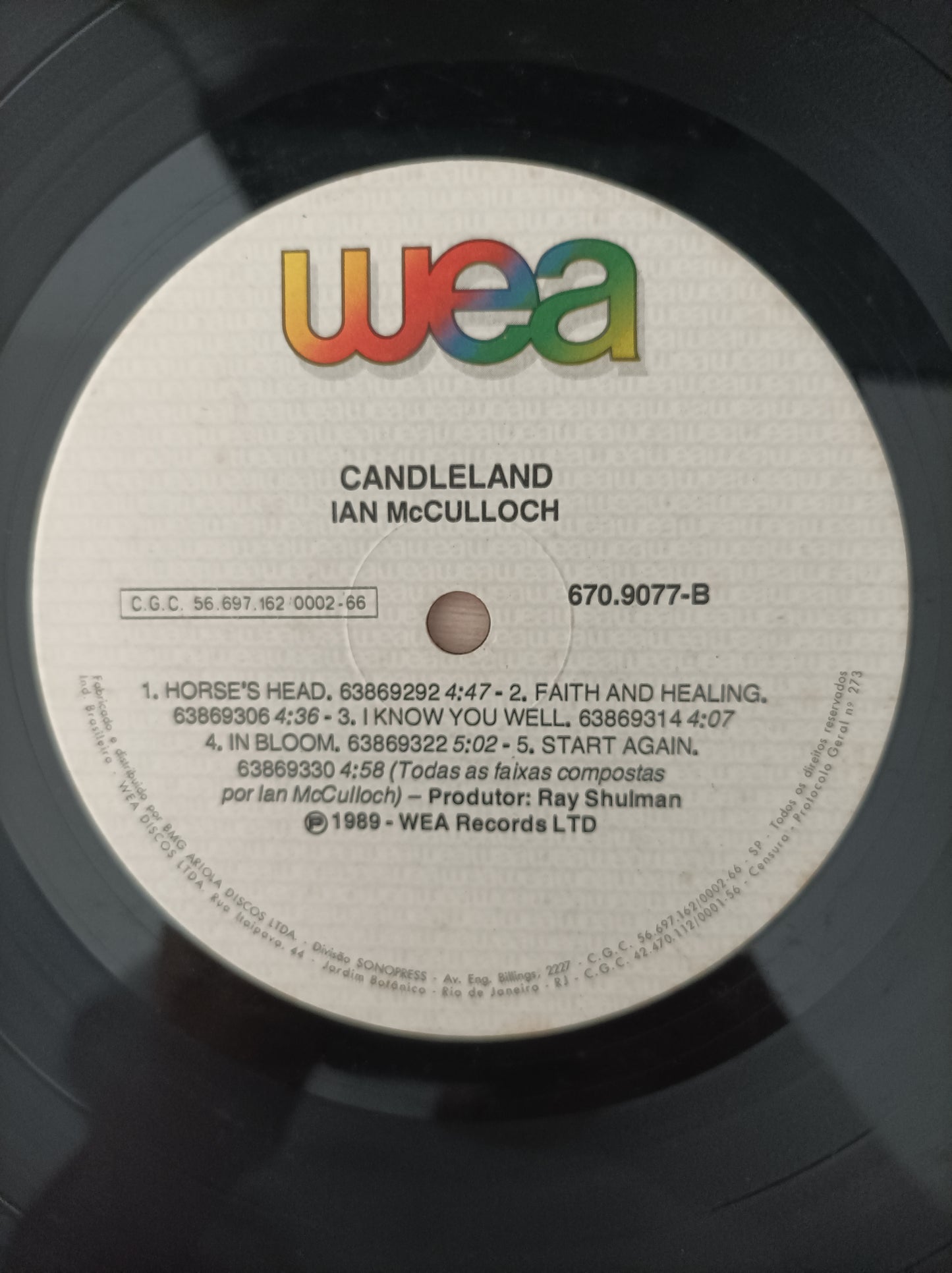Lp Vinil Ian McCulloch Candleland