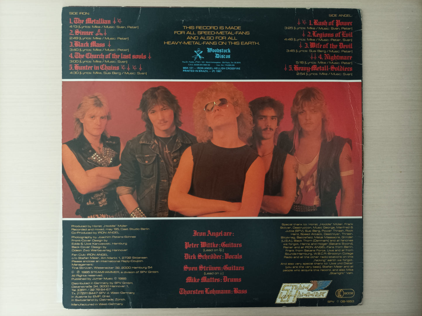 Lp Vinil Iron Angel Hellish Crossfire
