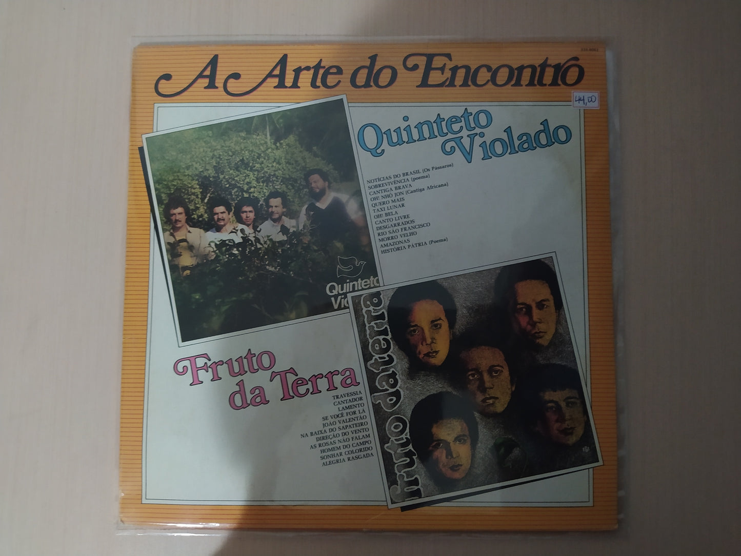 Lp Vinil Quinteto Violado Fruto Da Terra A Arte Do Encontro