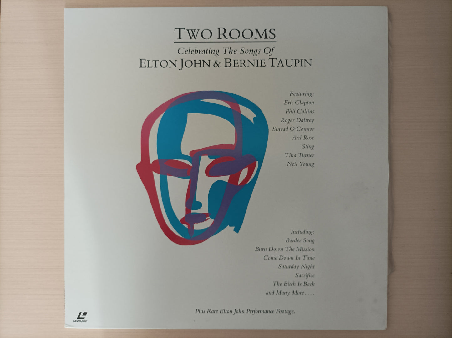 Ld Laserdisc Elton John & Bernie Taupin Two Rooms C Encarte