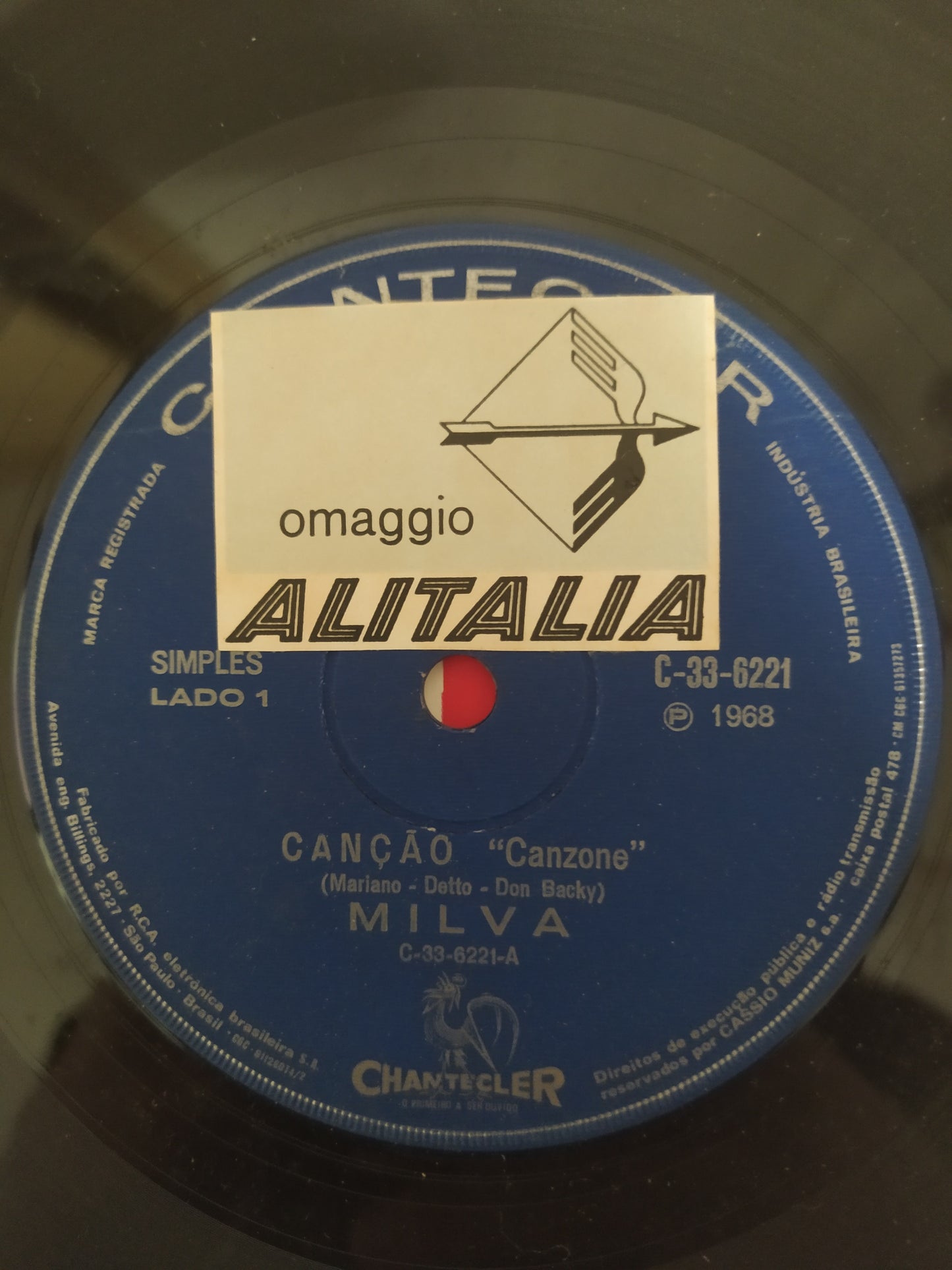 Lp Vinil Compacto Milva San Remo 68
