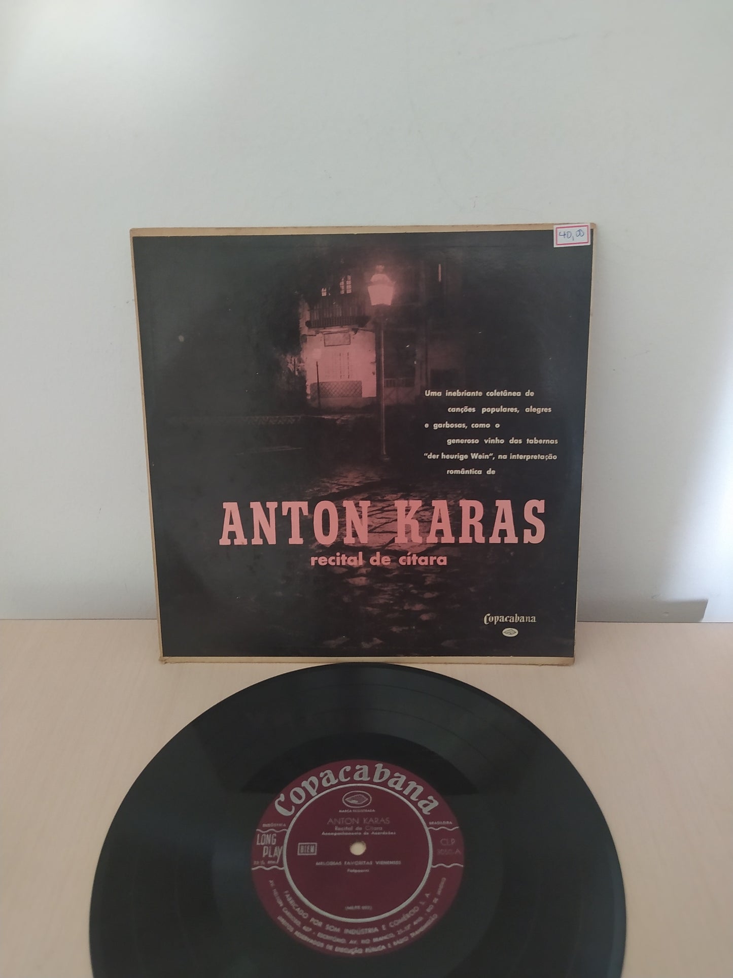 Lp Vinil Anton Karas Recital De Cítara