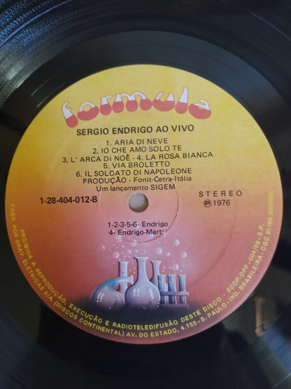 Lp Vinil Sergio Endrigo Ao Vivo