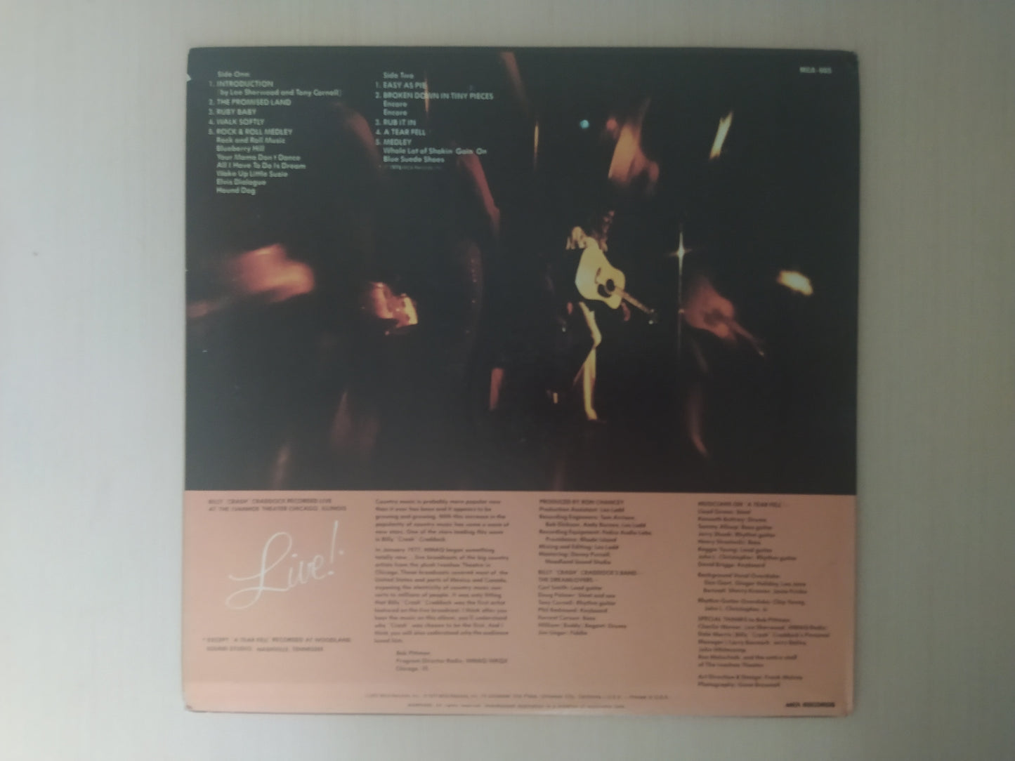 Lp Vinil Billy Crash Craddock Live Importado
