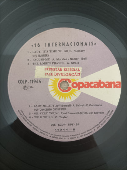 Lp Vinil 16 Internacionais Mais Executadas e Vendidas