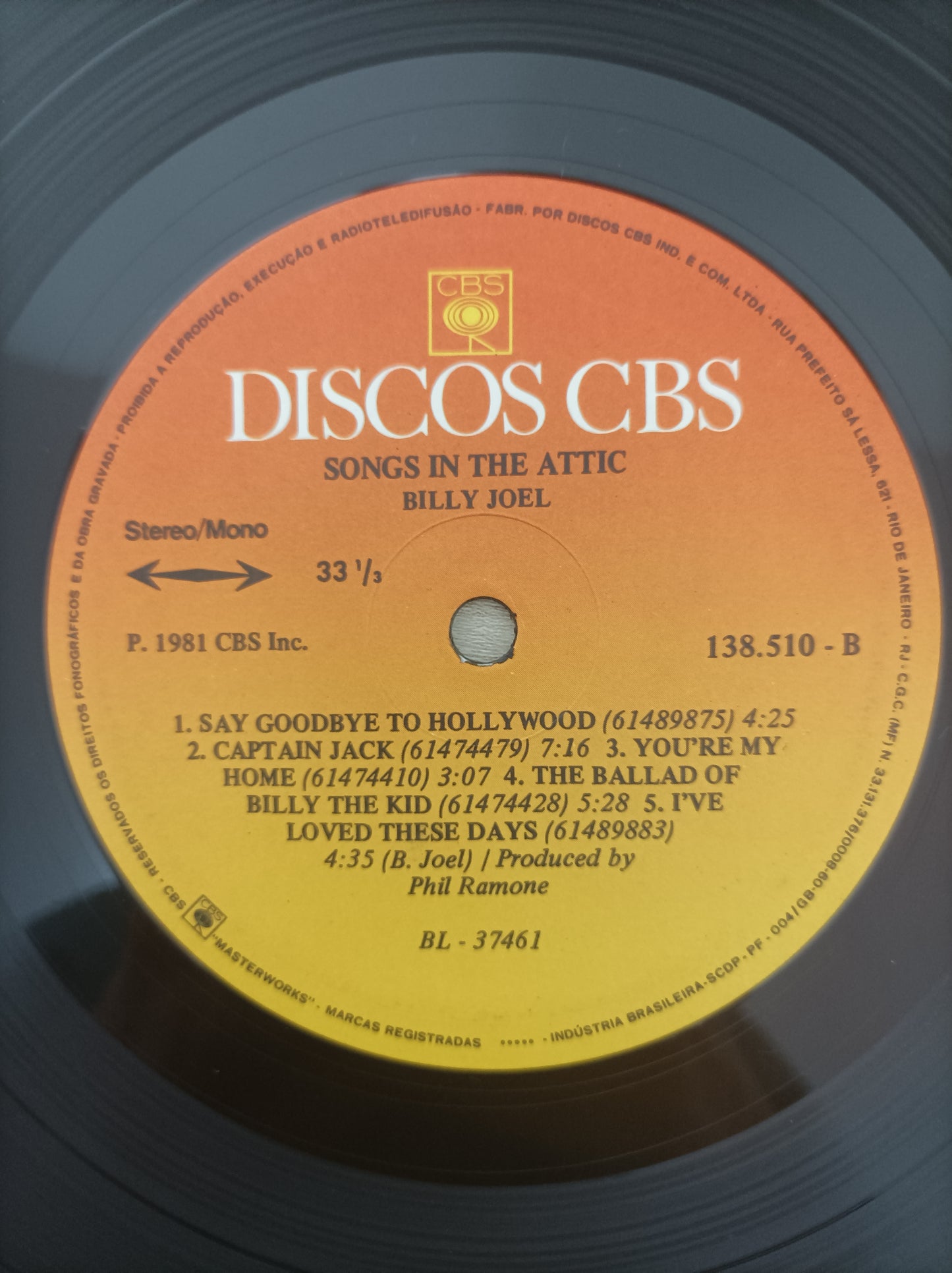 Lp Vinil Billy Joel Songs in The Attic