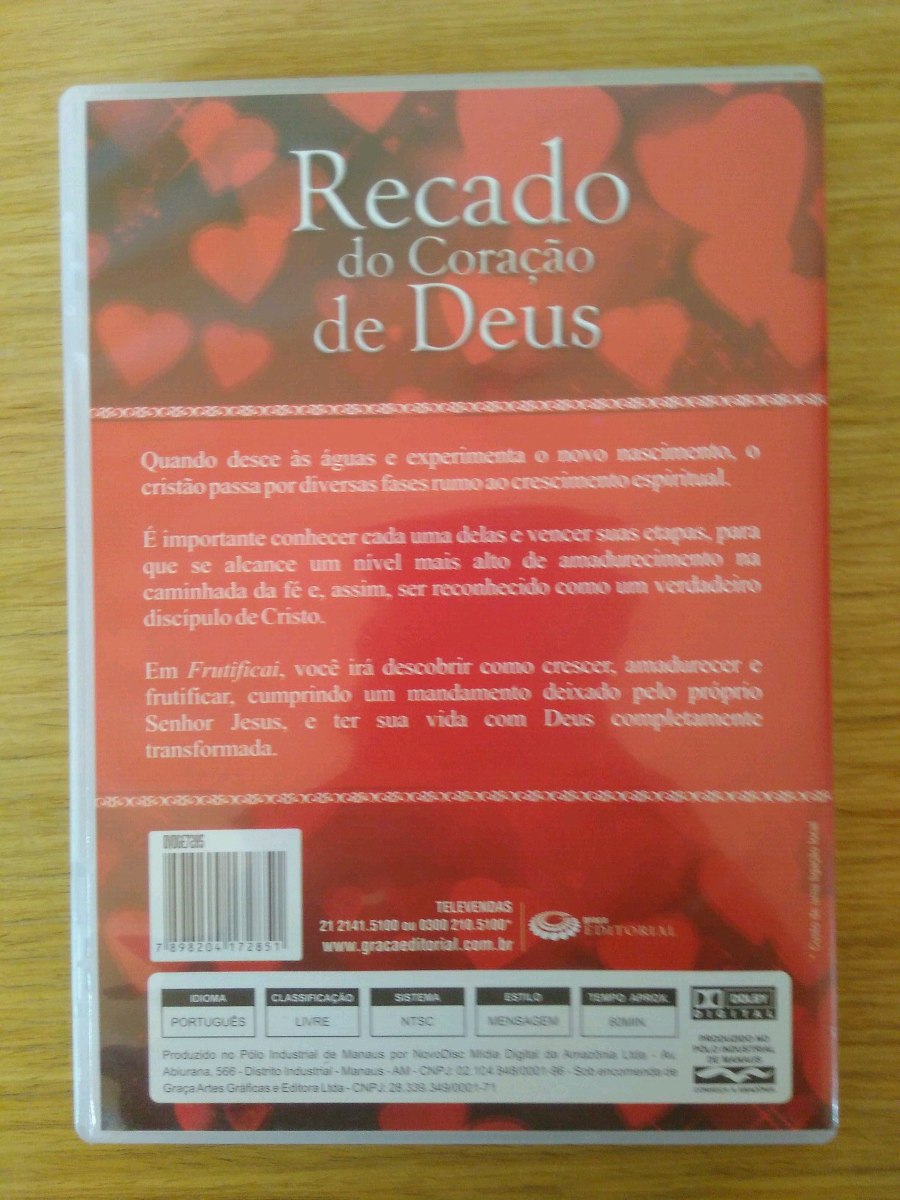 DVD - Frutificai Recado Do Coração De Deus