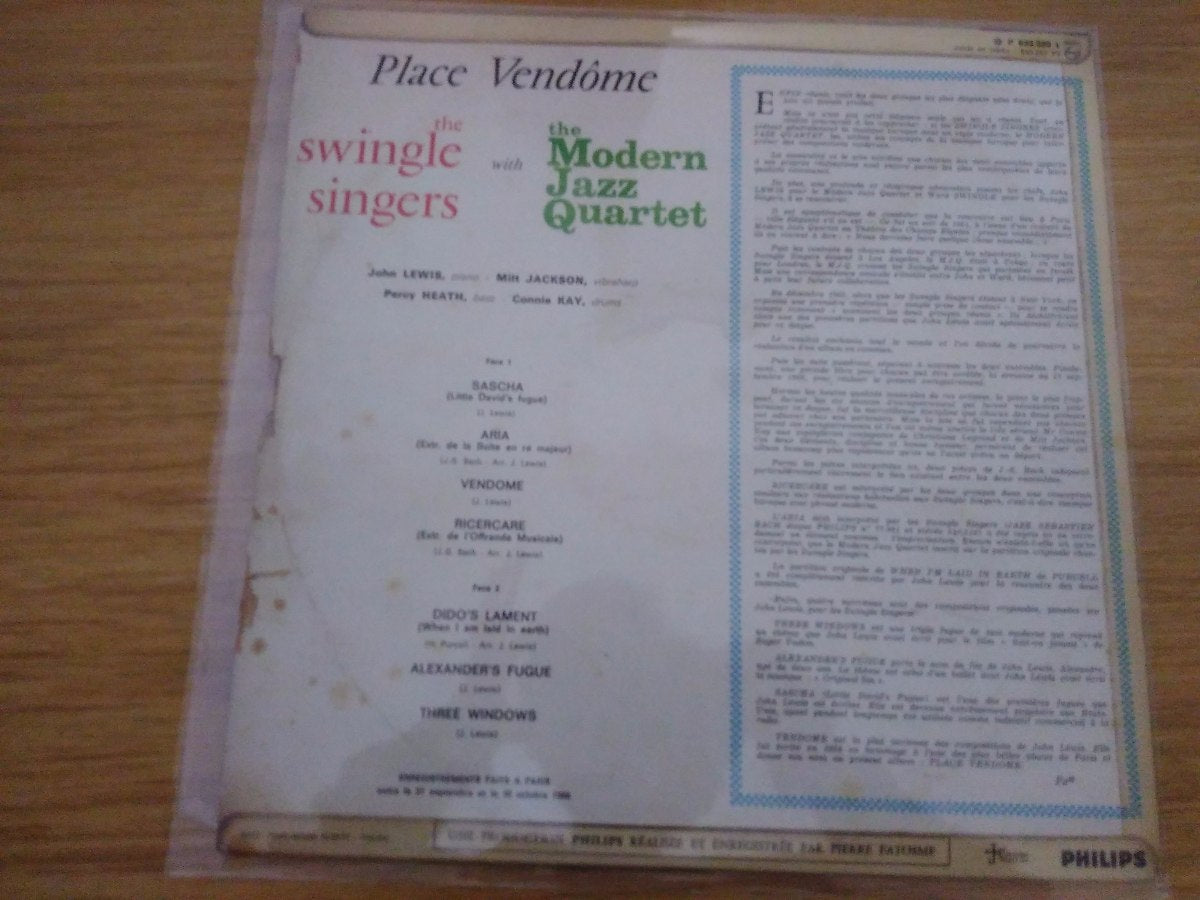 Lp Vinil The Modern Jazz Quartet And The Swingle Singers