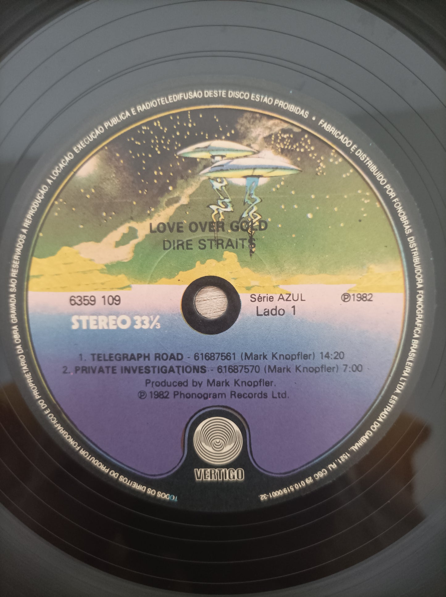 Lp Vinil Dire Straits Love Over Gold Com encarte