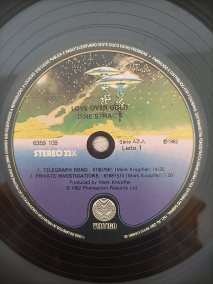 Lp Vinil Dire Straits Love Over Gold Com encarte