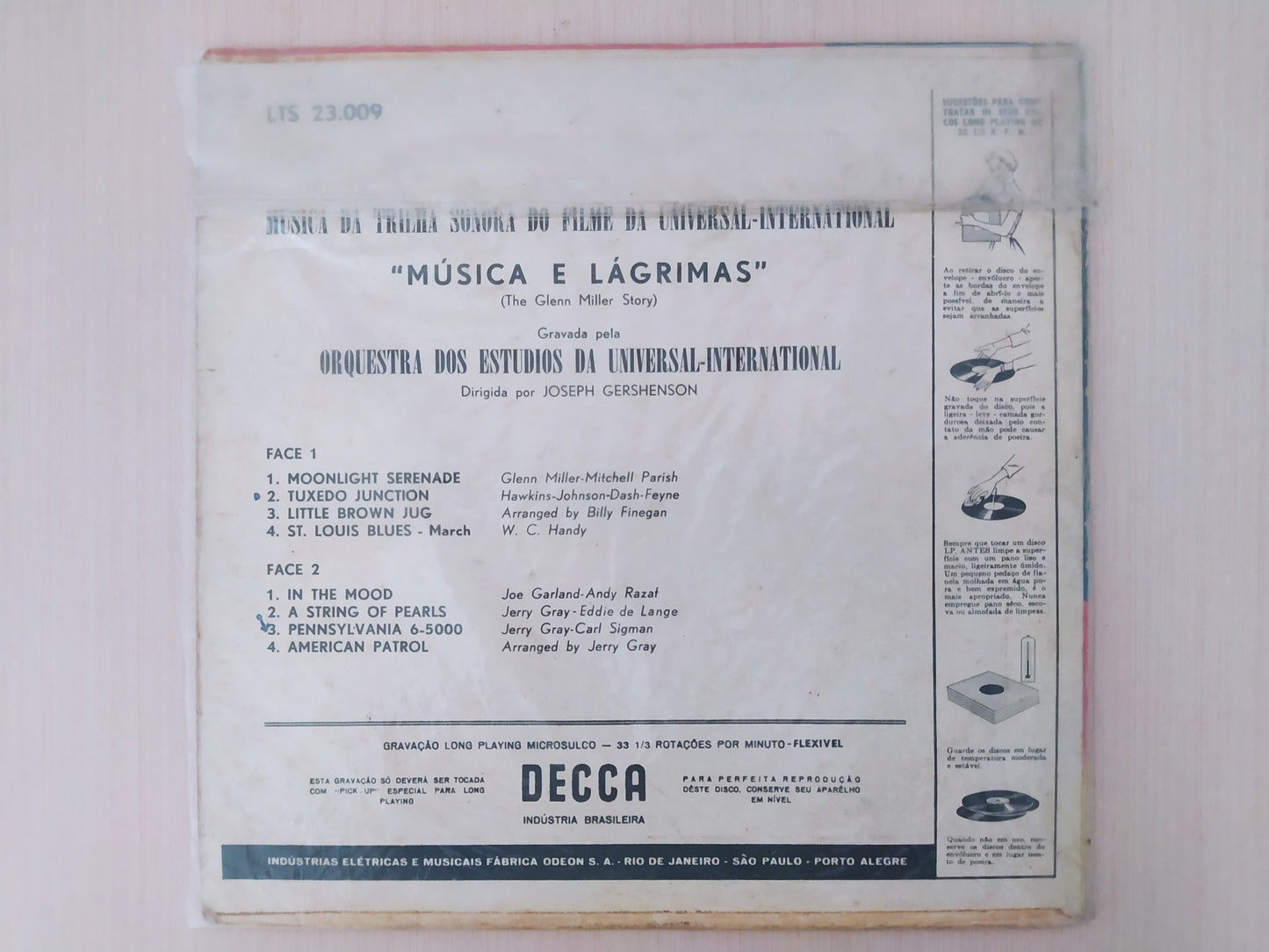 Lp Vinil Glenn Miller Música E Lágrimas
