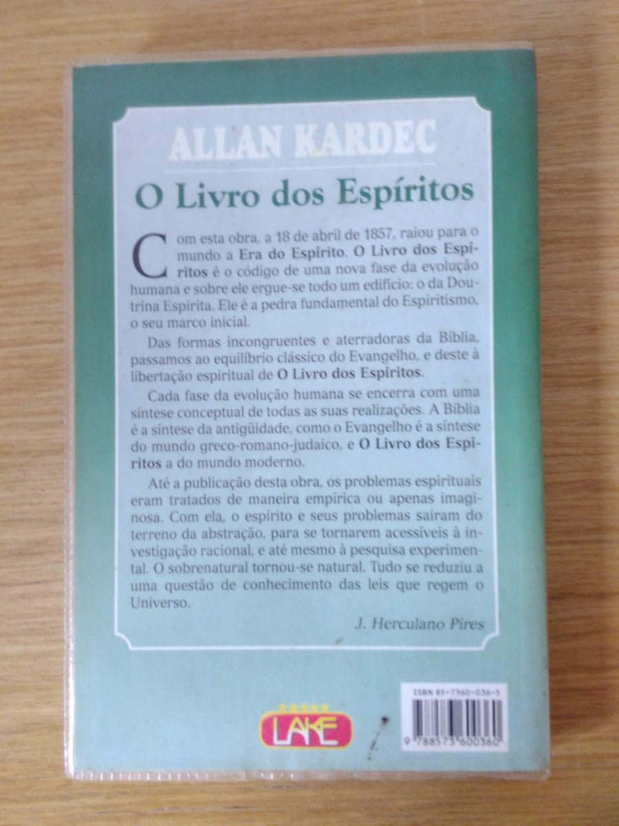 Livro O Livro Dos Espíritos Allan Kardec