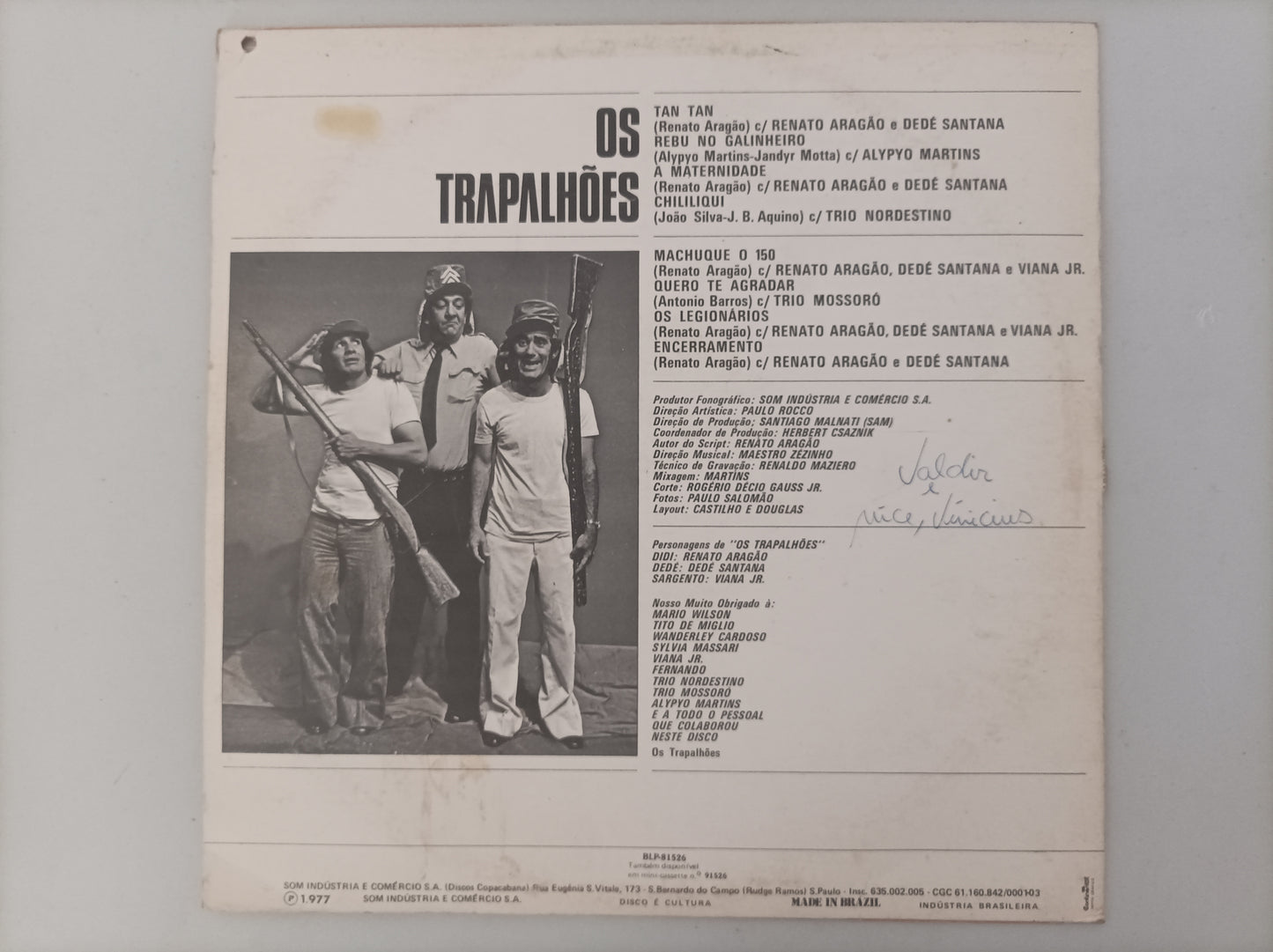 Lp Vinil Os Trapalhões Vol. 1