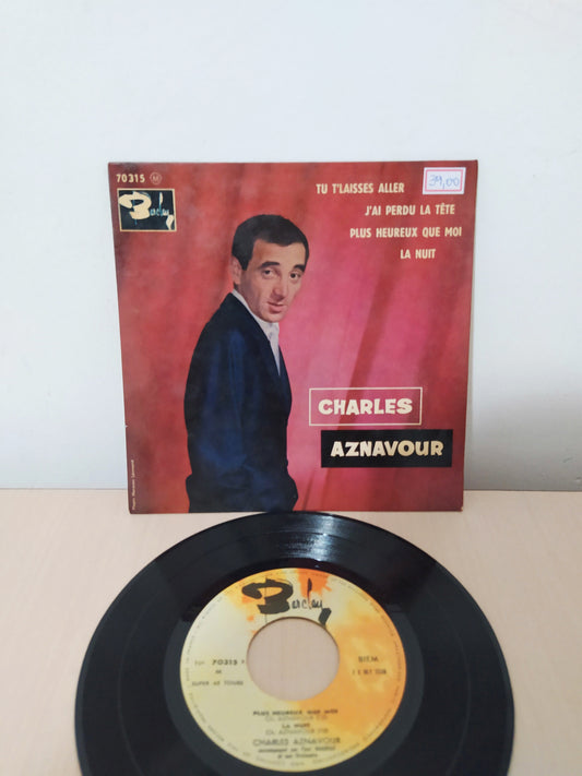 Lp Vinil Compacto Charles Aznavour Tu T'laisses Aller