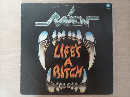 Lp Vinil Raven Life's a bitch Com encarte