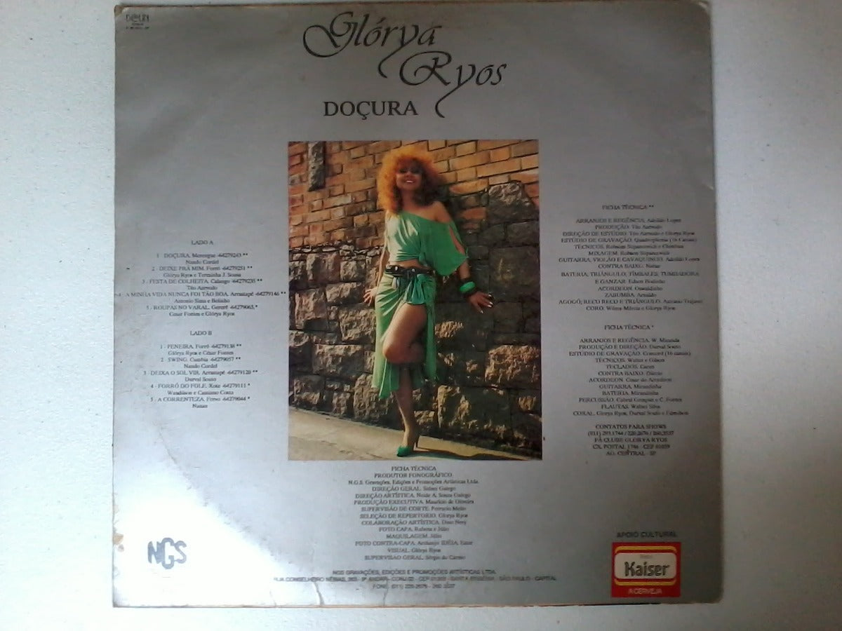 Lp Vinil Glórya Ryos Doçura