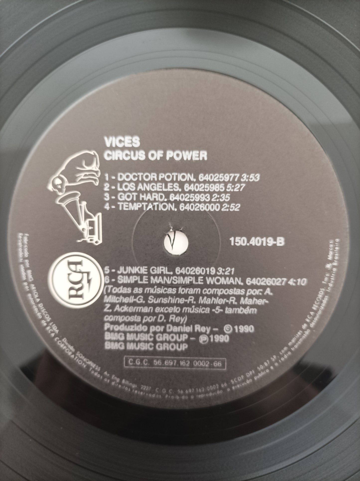 Lp Vinil Circus of Power Vices Com encarte