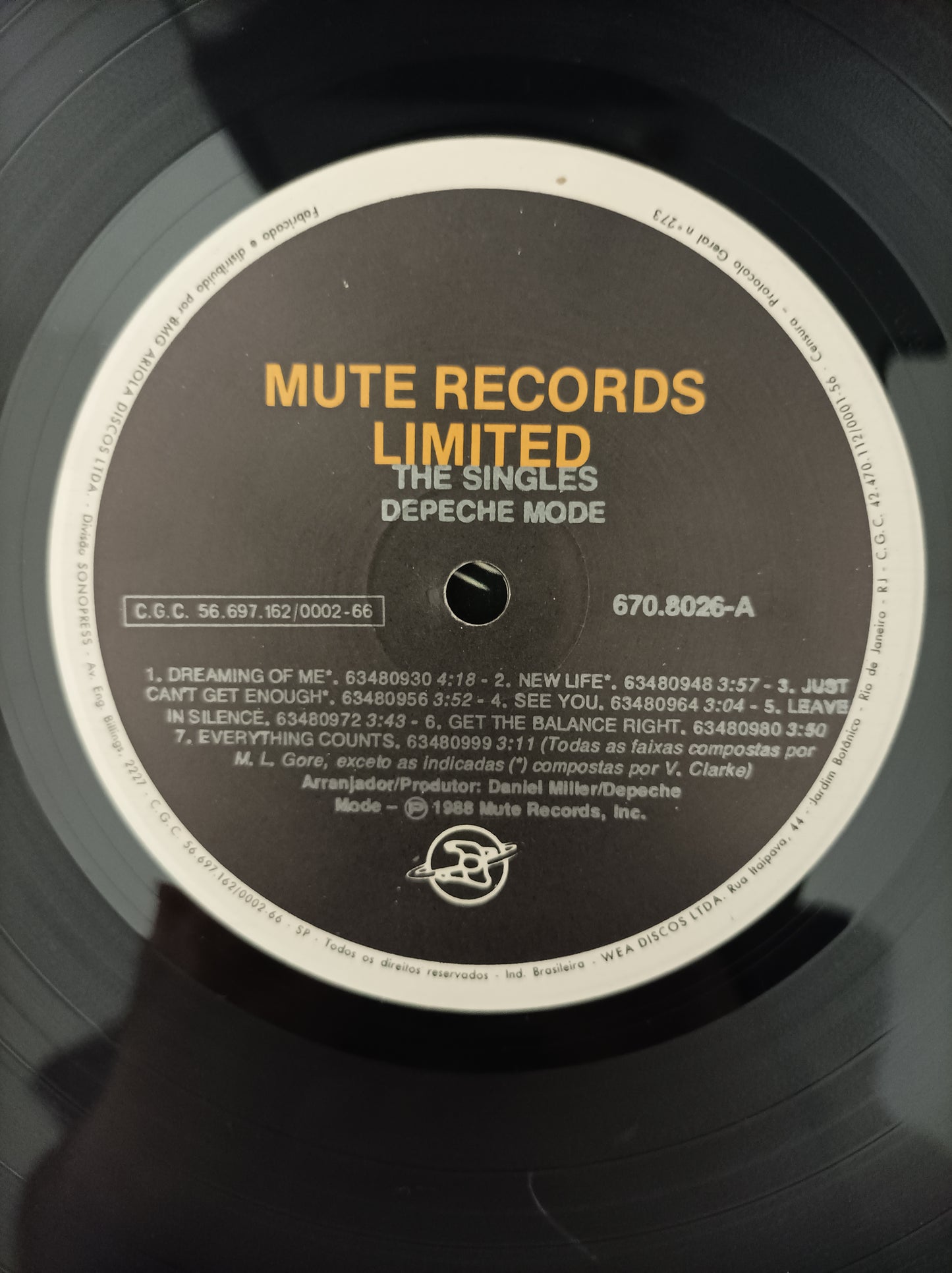 Lp Vinil Depeche Mode The Singles Com encarte