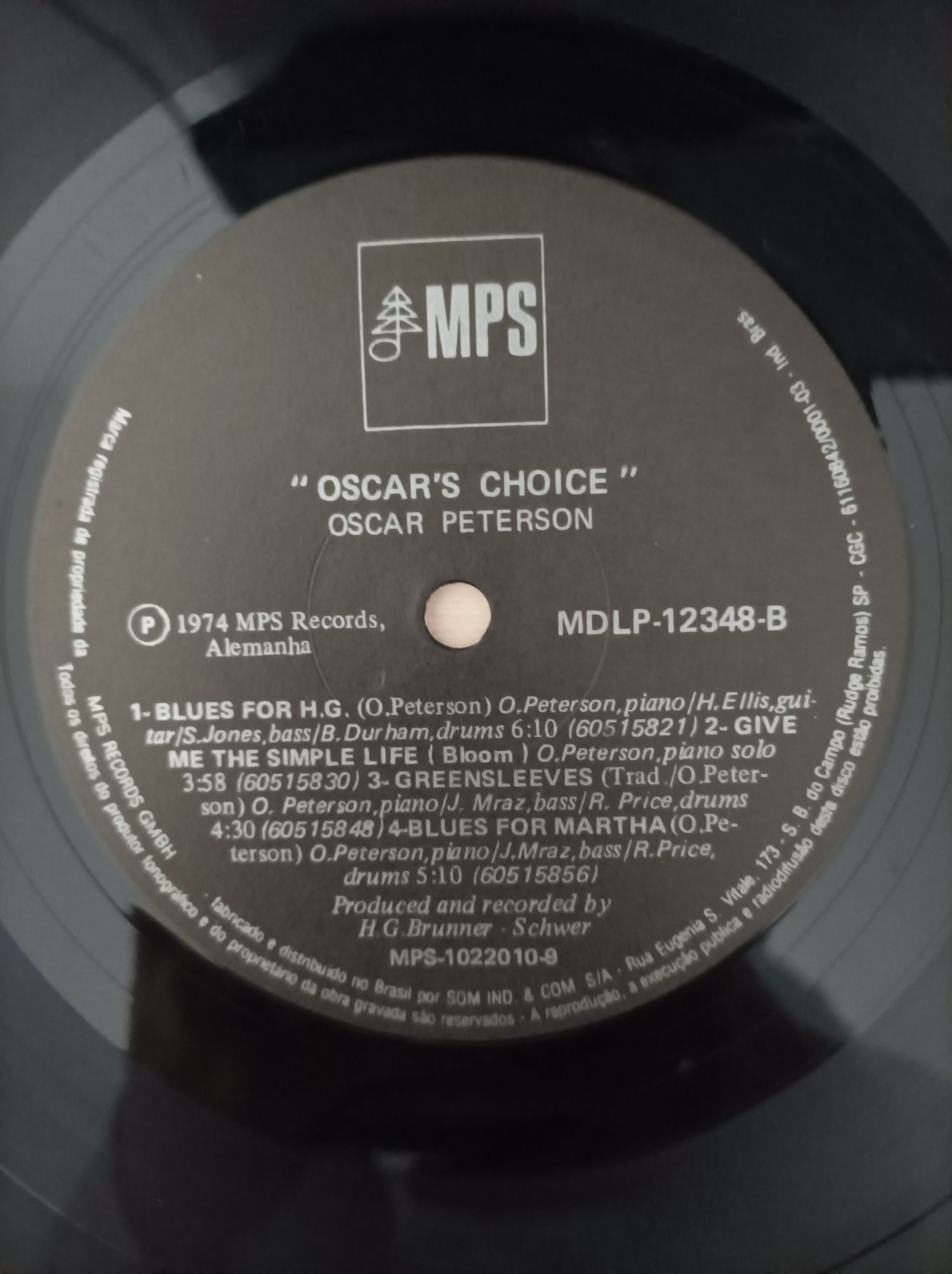 Lp Vinil Oscar Peterson Oscar's choice