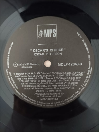 Lp Vinil Oscar Peterson Oscar's choice