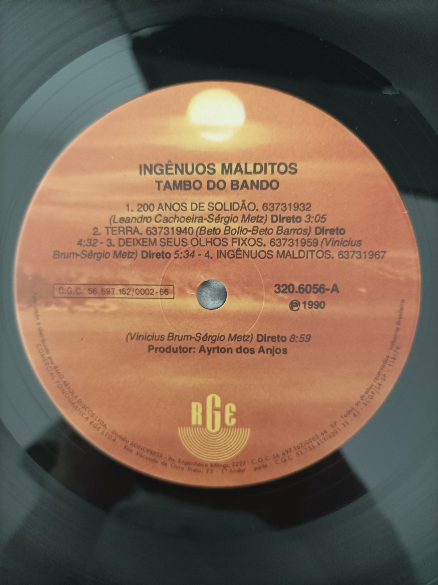 Lp Vinil Tambo do Bando Ingênuos Malditos Com encarte