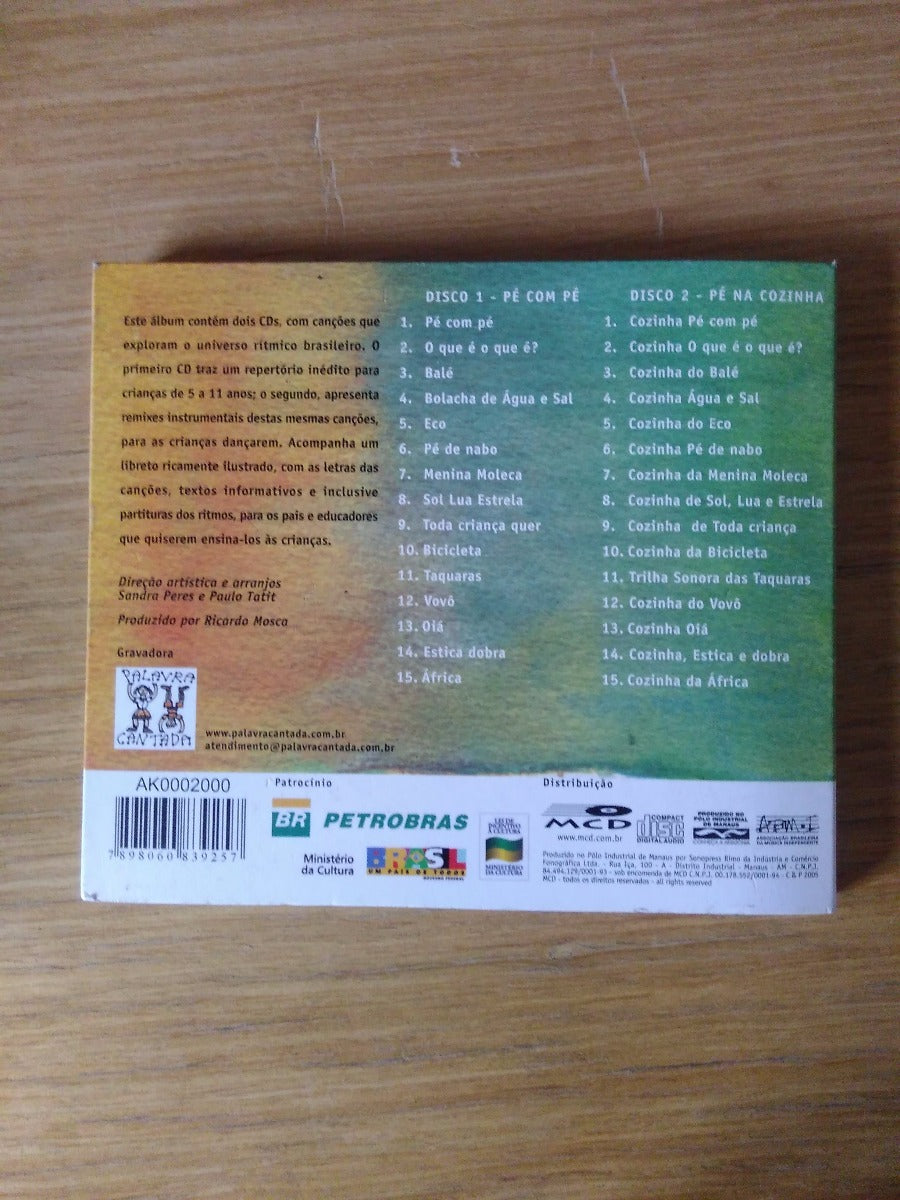 Cd Infantil Pé Com Pé Sandra Peres E Paulo Tatit