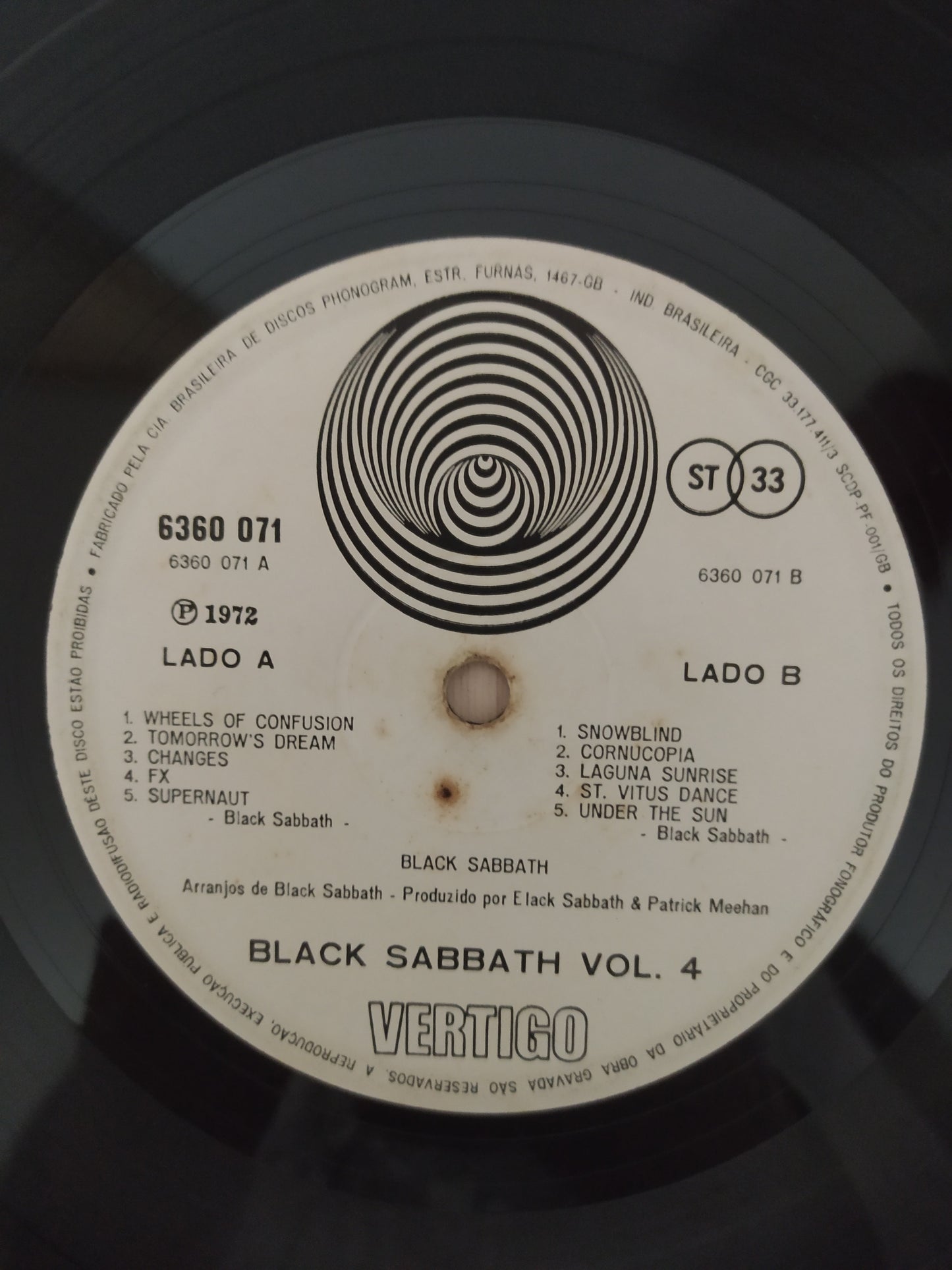 Lp Vinil Black Sabbath Vol. 4 , Leia