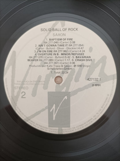 Lp Vinil Saxon Solid Ball of Rock