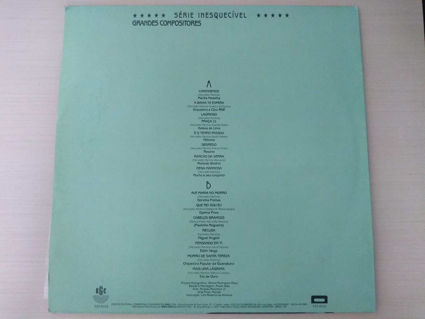 Lp Vinil Herivelto Martins Série Inesquecível Compositores