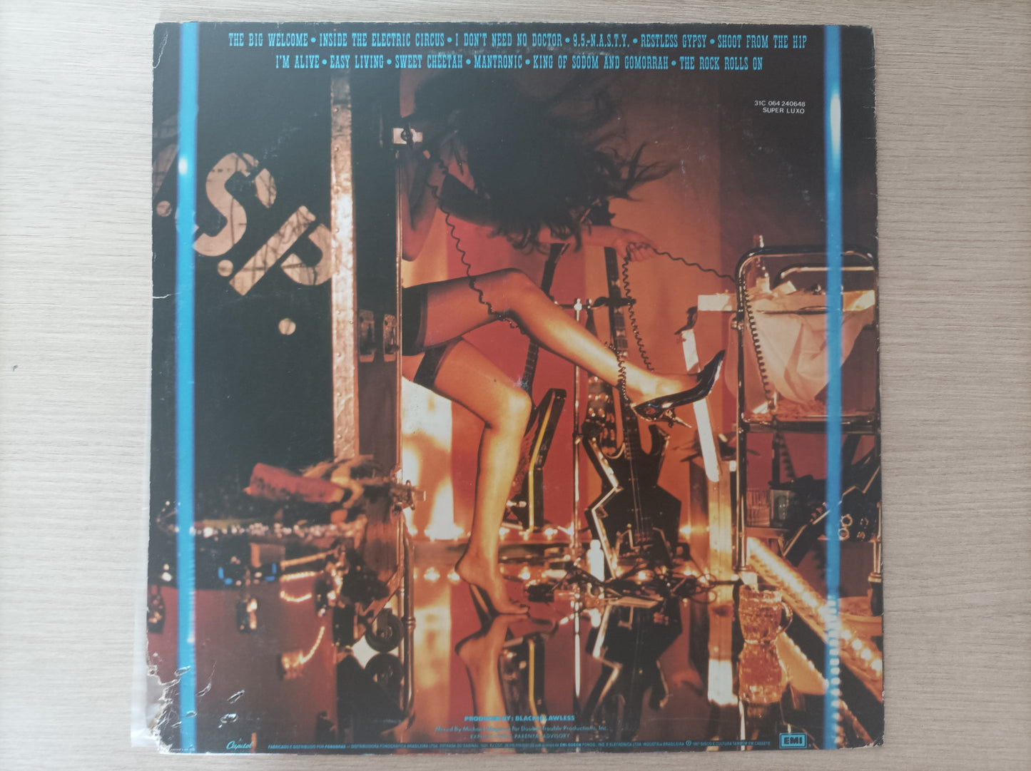 Lp Vinil W.A.S.P. Inside the Electric Circus