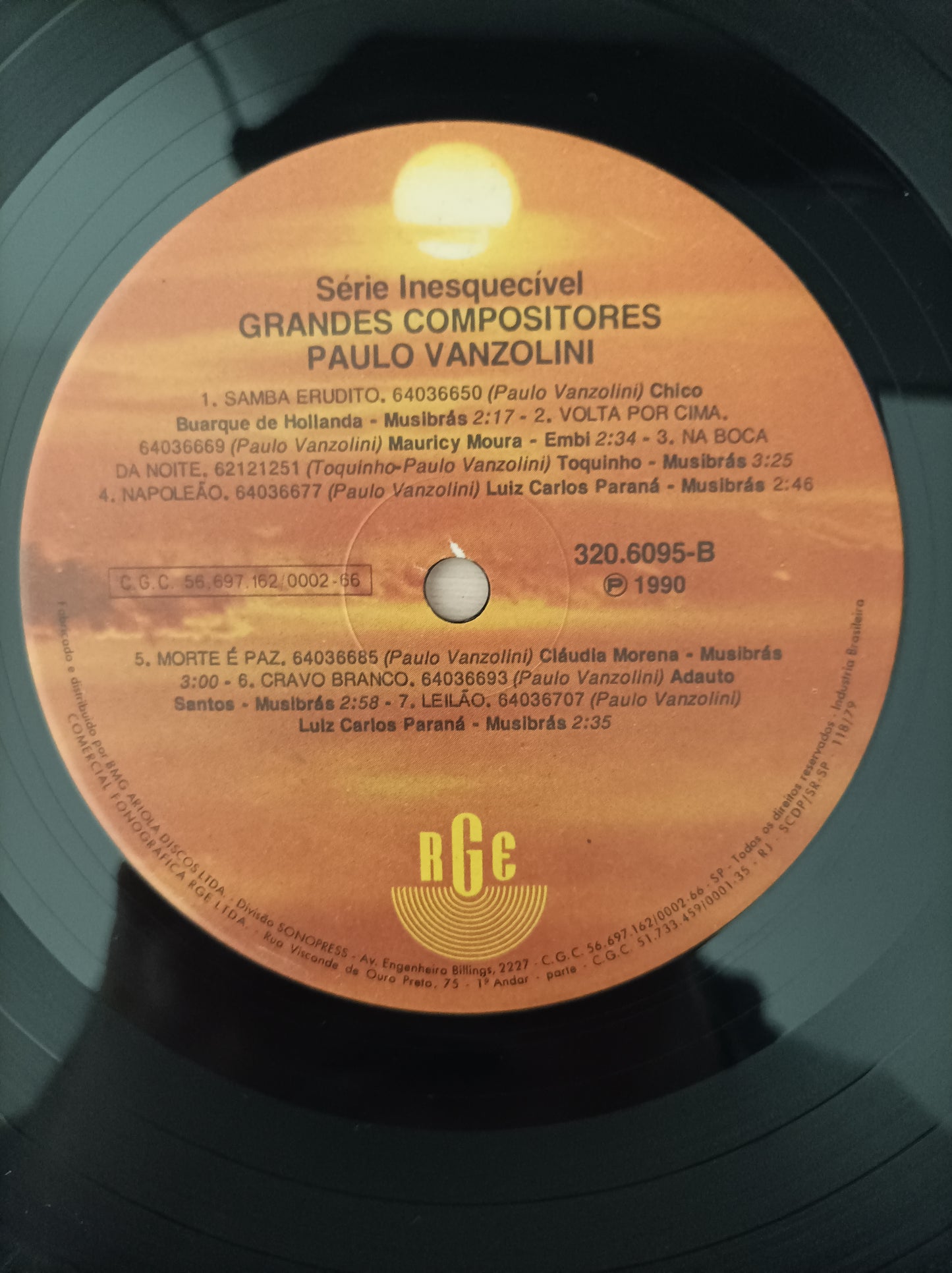 Lp Vinil Paulo Vanzolini 1990