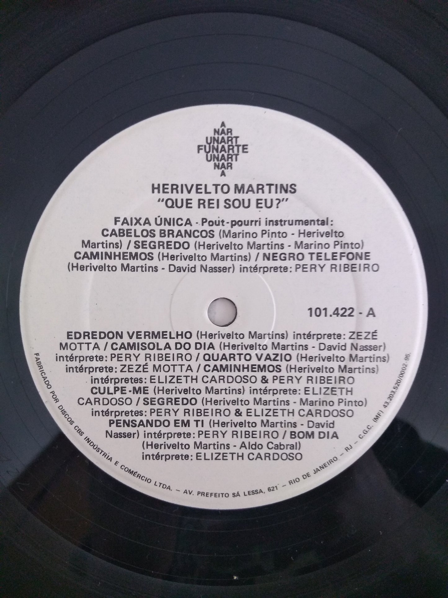 Lp Vinil Herivelto Martins Que Rei Sou Eu? Com Encarte