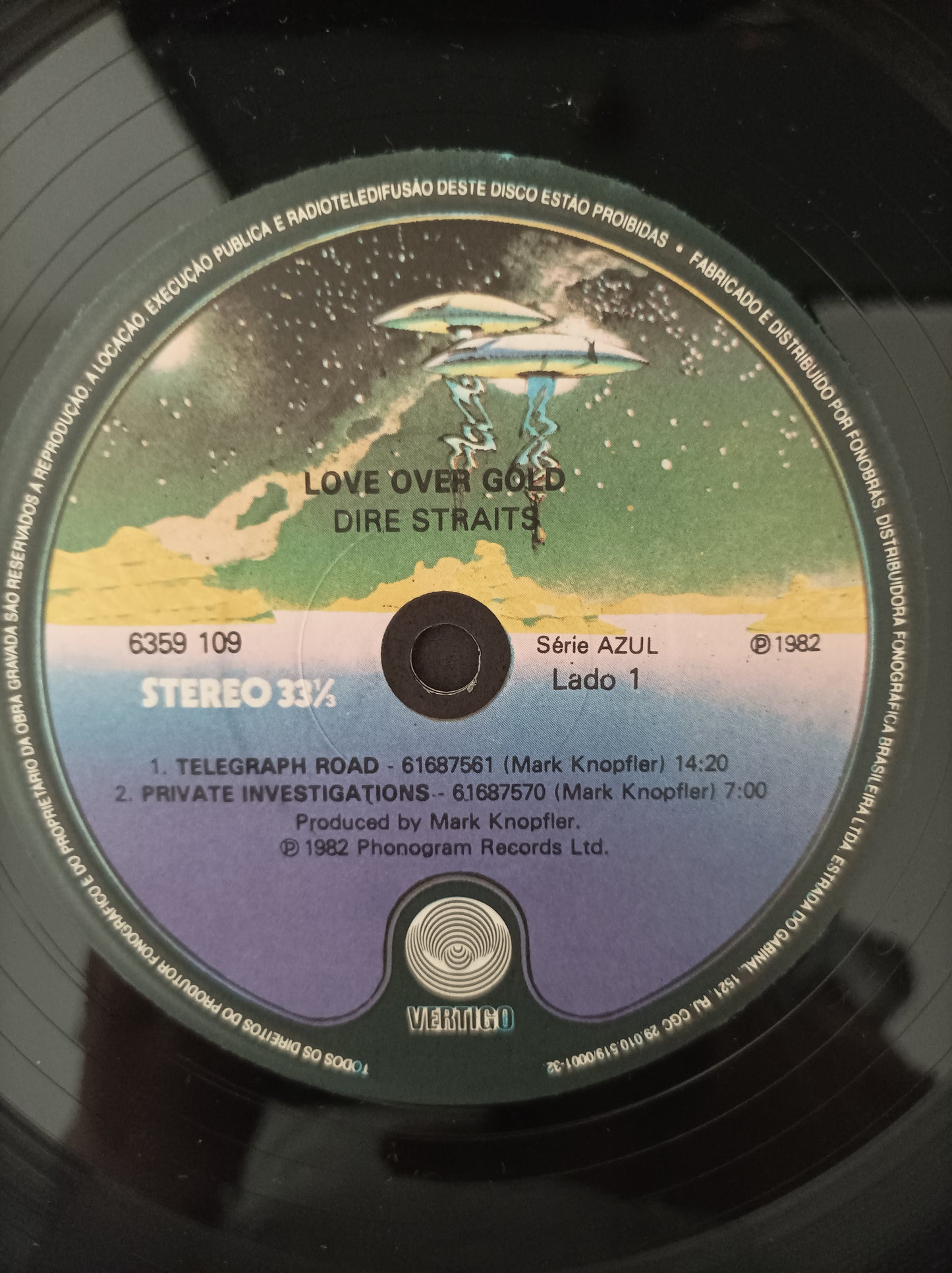 Lp Vinil Dire Straits Love over gold