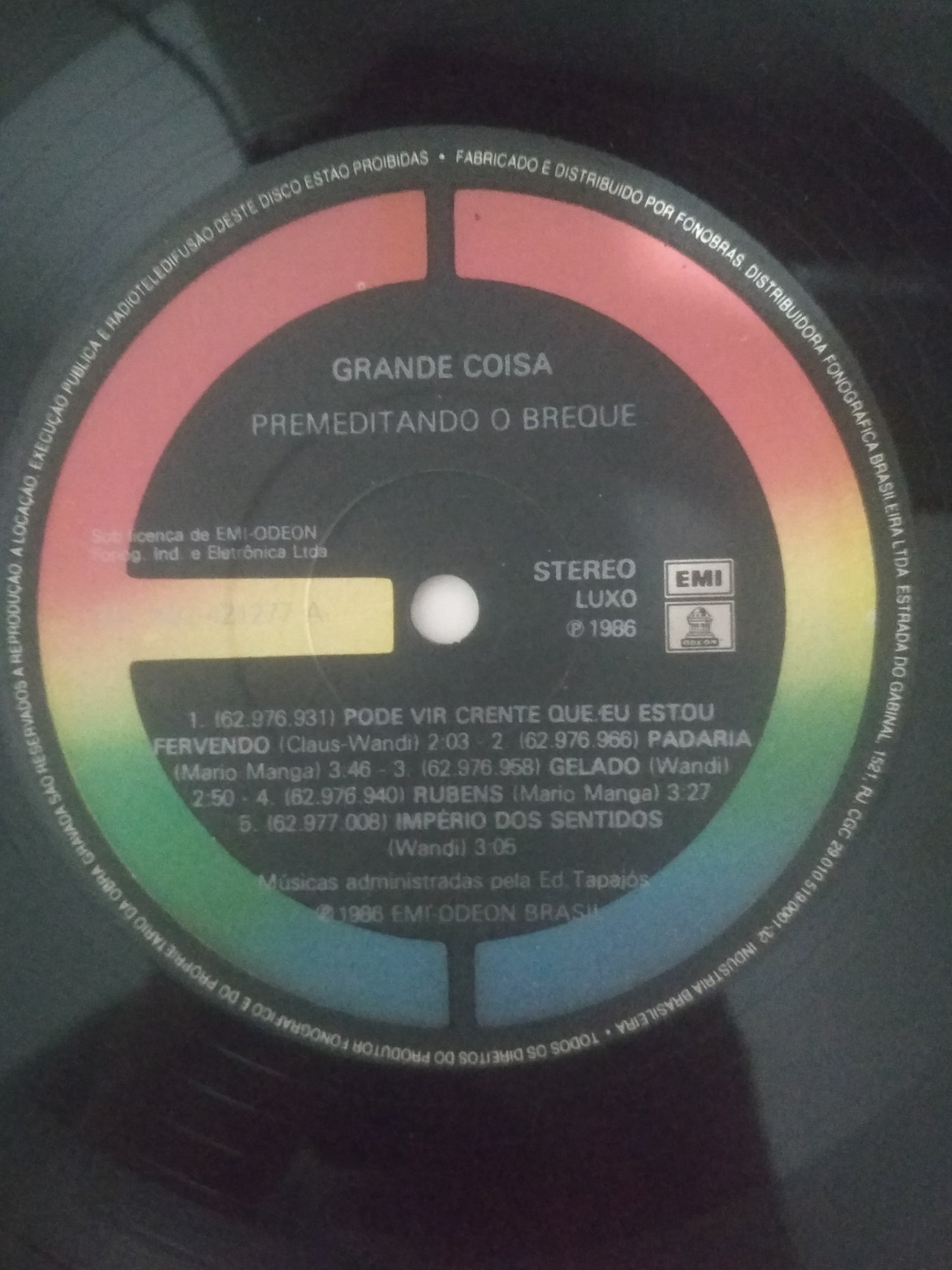 Lp Vinil Grande Coisa Premê Premeditando O Breque C Encarte